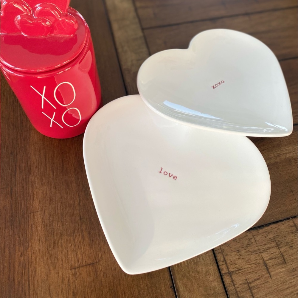 Pottery Barn - Valentine - Heart Shaped Plates